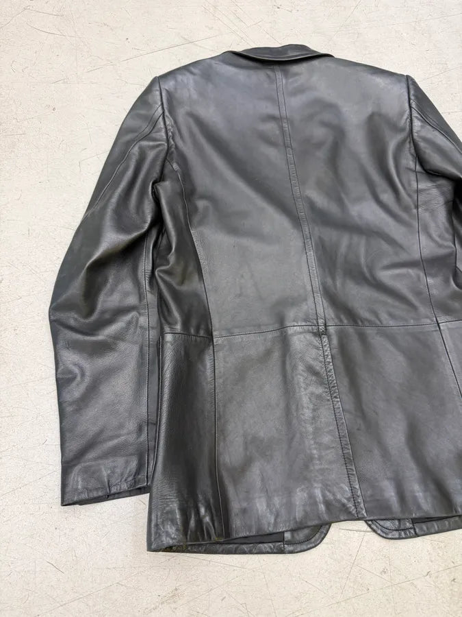 AW2005 Gucci Premium Leather Blazer Jacket RCKQqVS 6