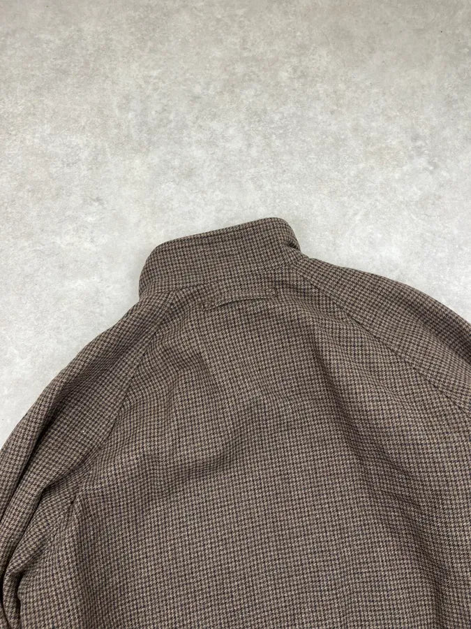 AW2006  Prada Brown Houndstooths Checkered Jacket AxVnGaU 6