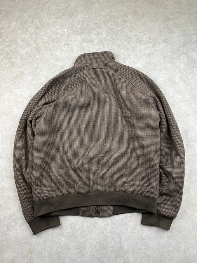 AW2006  Prada Brown Houndstooths Checkered Jacket AxVnGaU 5