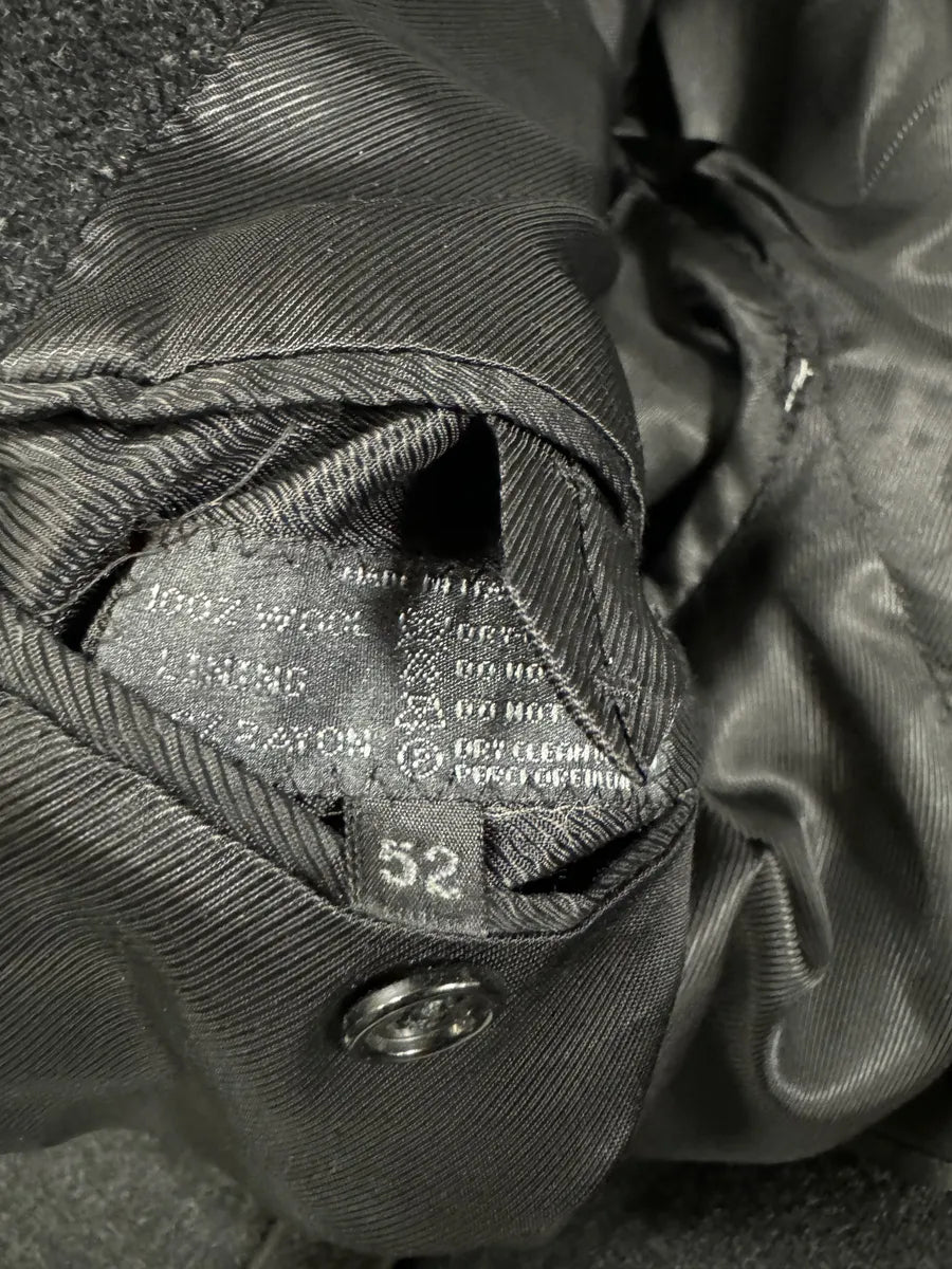 FW2002 Prada Dark Grey Wool Trench Coat (L) imtmoJB 7