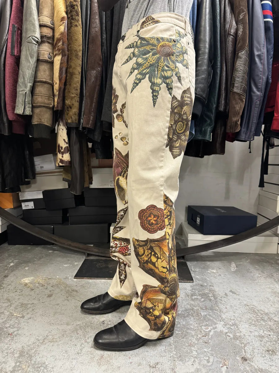 AW2005 Roberto Cavalli White Fantasy Cozy Pants ScwBSIU 2