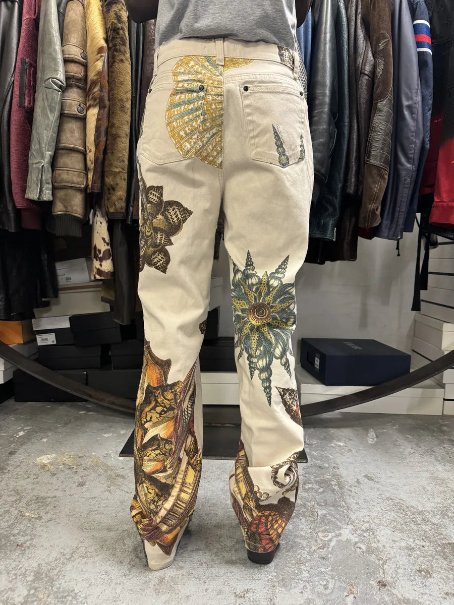 AW2005 Roberto Cavalli White Fantasy Cozy Pants ScwBSIU 3