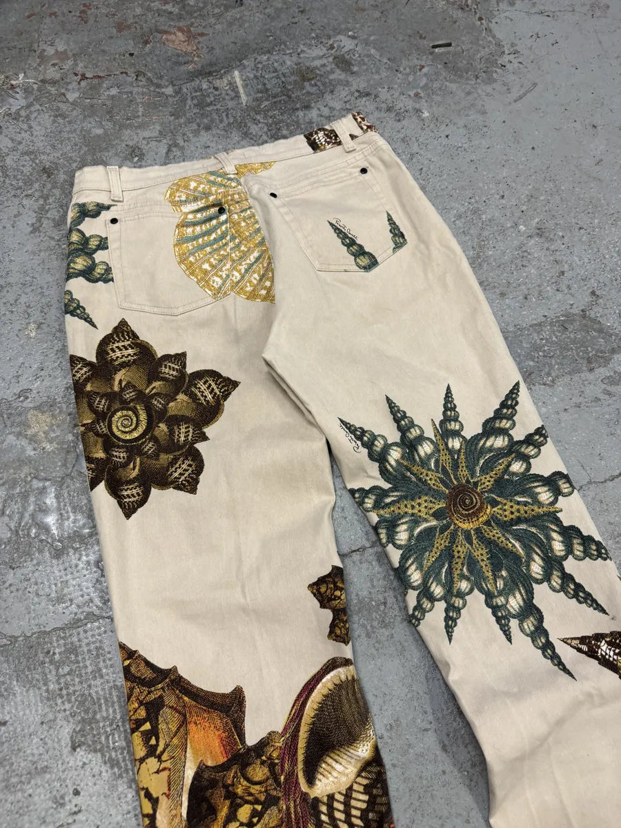 AW2005 Roberto Cavalli White Fantasy Cozy Pants ScwBSIU 5