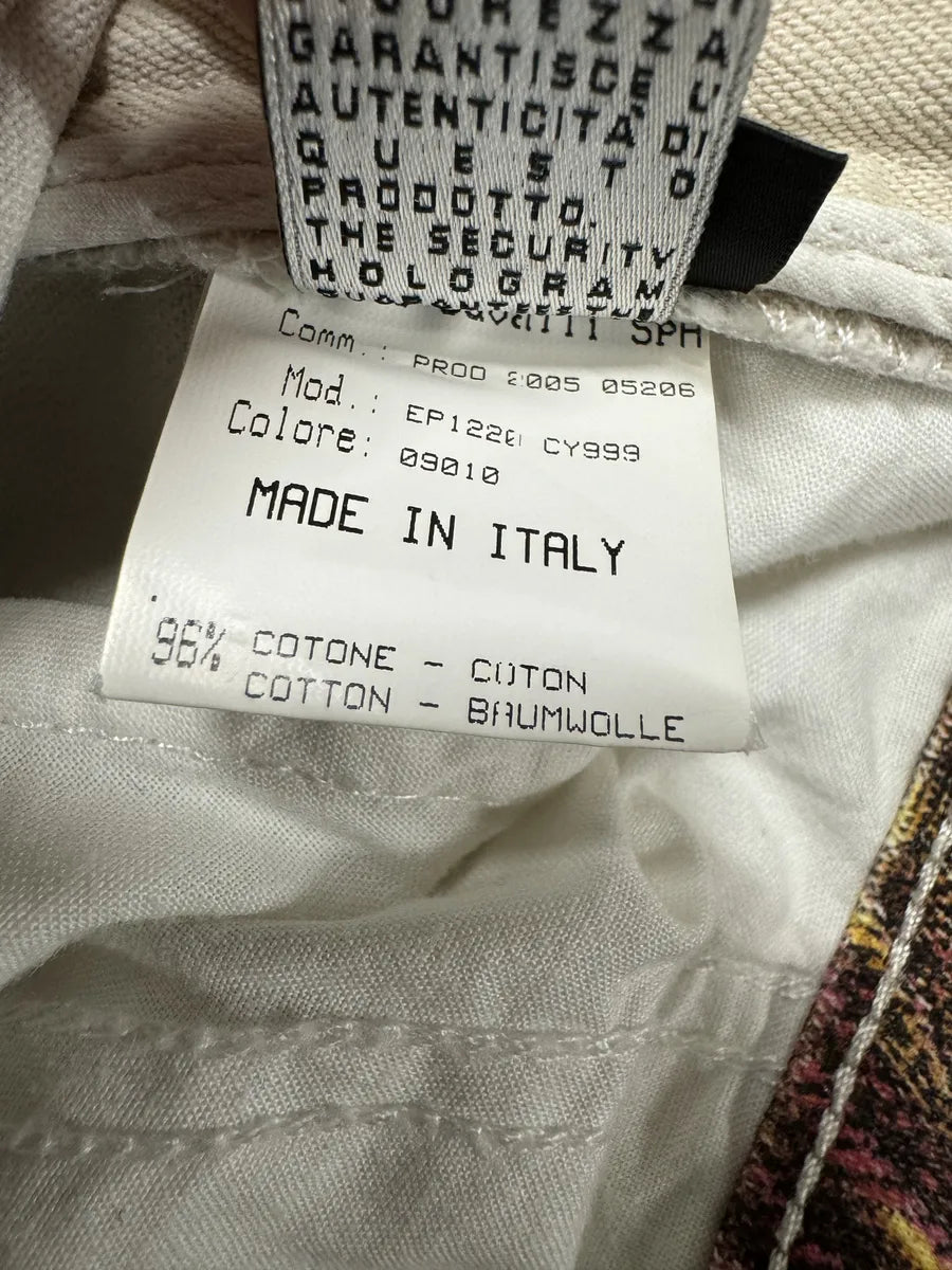 AW2005 Roberto Cavalli White Fantasy Cozy Pants ScwBSIU 7