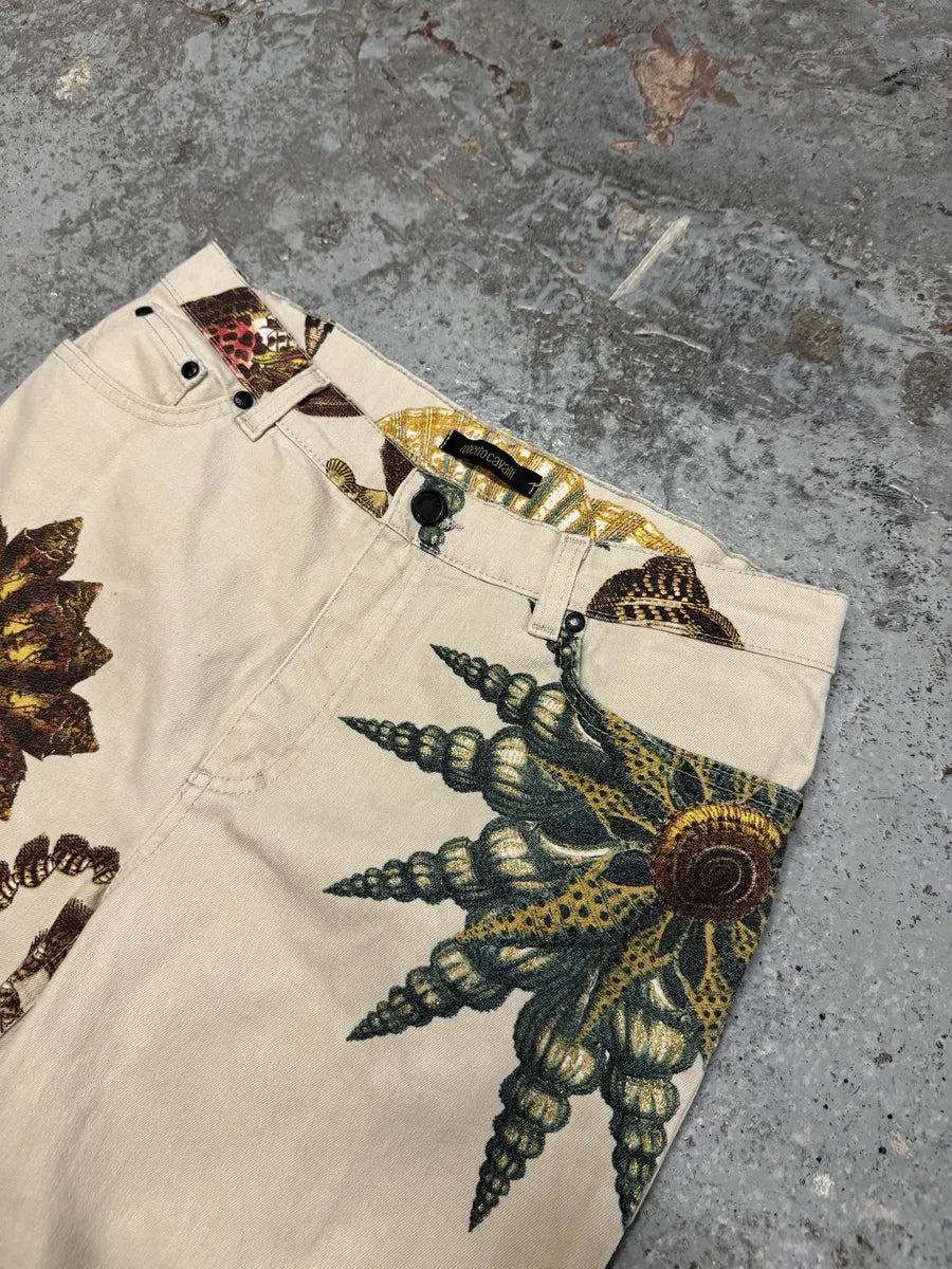 AW2005 Roberto Cavalli White Fantasy Cozy Pants ScwBSIU 9