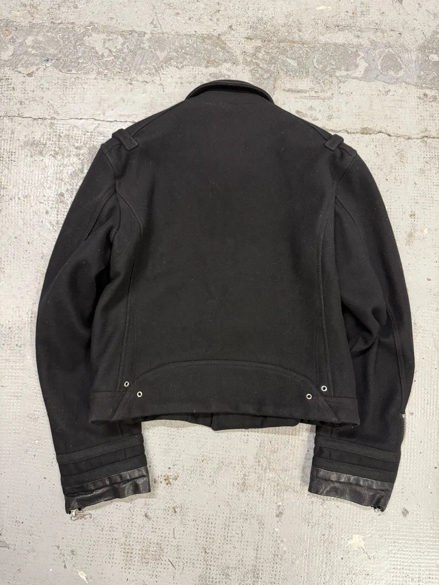 AW2005 Versace Asymmetrical Wool Classy Black Jacket EMpzRNZ 10