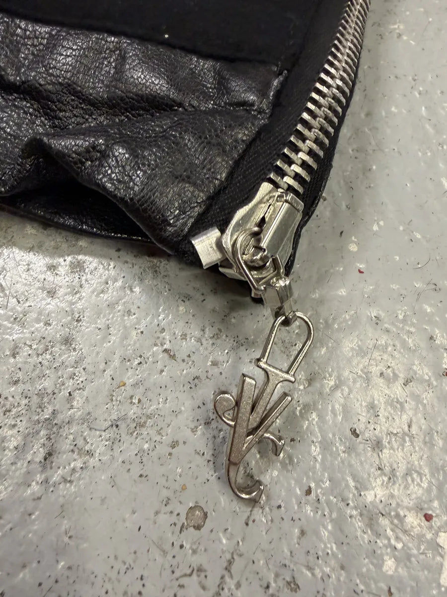 AW2005 Versace Asymmetrical Wool Classy Black Jacket EMpzRNZ 9