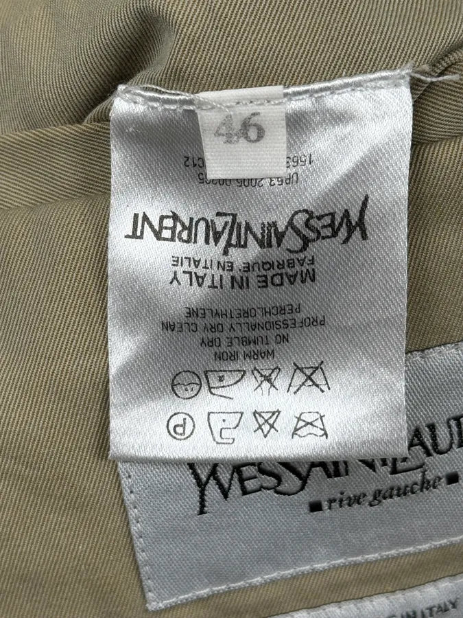 AW2005 Yves Saint Laurent Beige Belted Trench Coat jDZvVYW 13