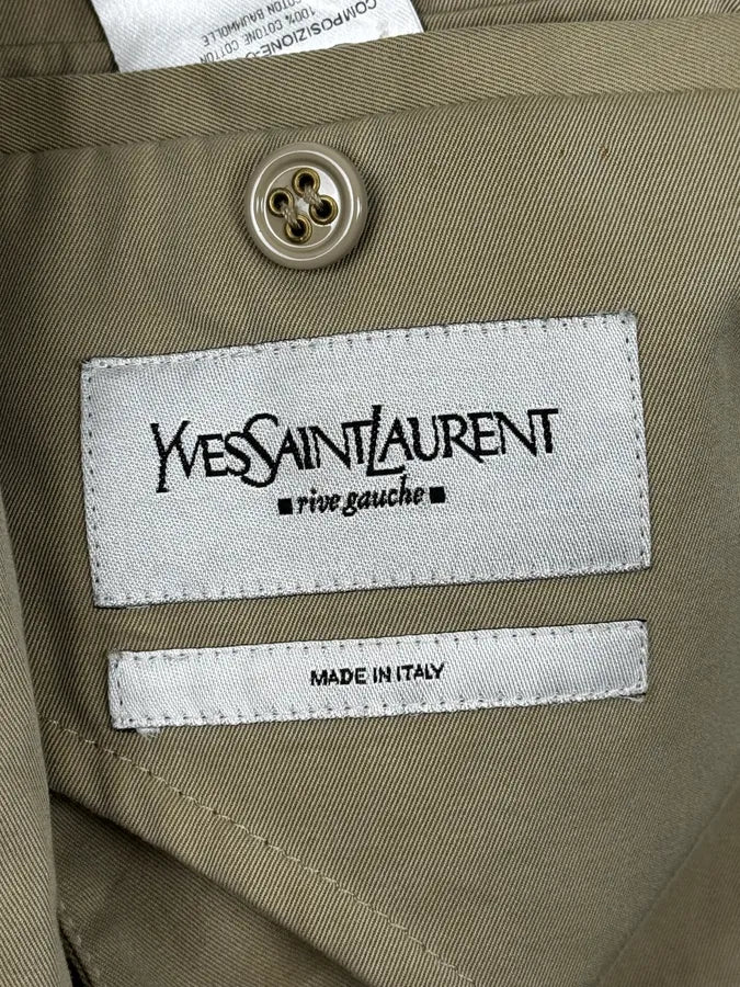 AW2005 Yves Saint Laurent Beige Belted Trench Coat jDZvVYW 12