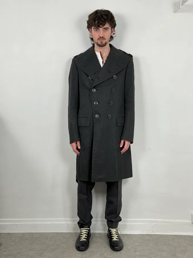 AW2005 Yves Saint Laurent Black Premium Classy Trench Coat PTkkOXx 1