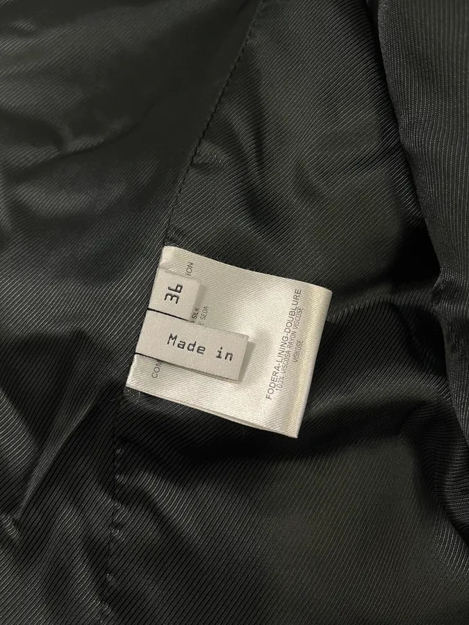 AW2006 Balenciaga Black Long Minimalist Classy Coat VUcWrNd 9