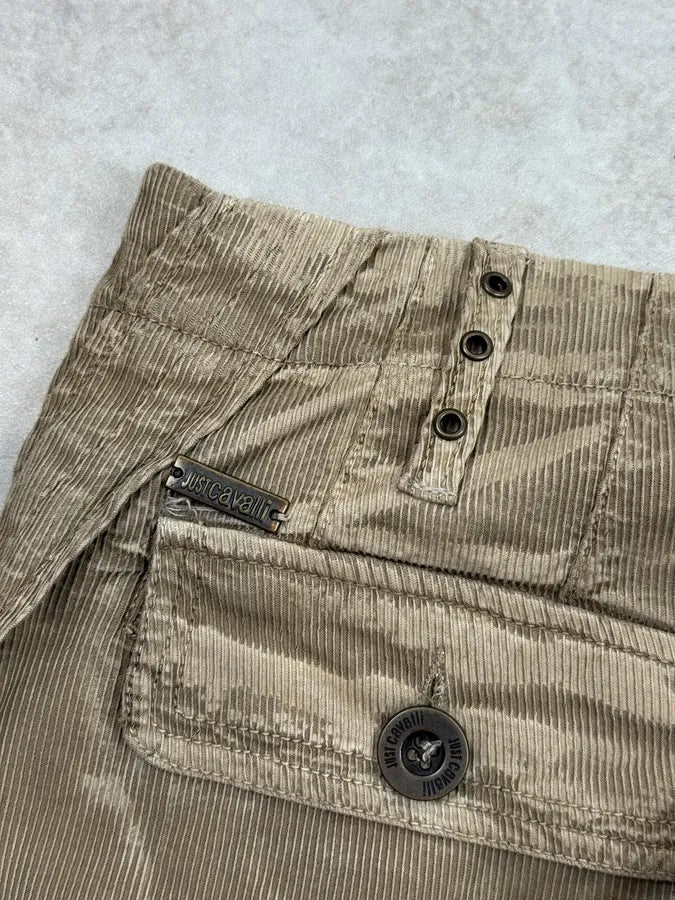 AW2006 Cavalli Beige Cargo Aviator Faded Pants lzEacNW 10