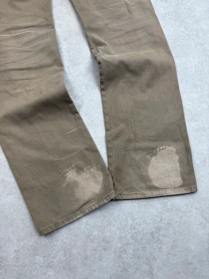 AW2006 Cavalli Beige Cargo Aviator Faded Pants lzEacNW 8