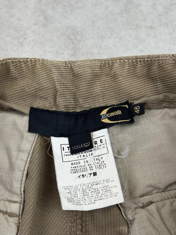 AW2006 Cavalli Beige Cargo Aviator Faded Pants lzEacNW 12