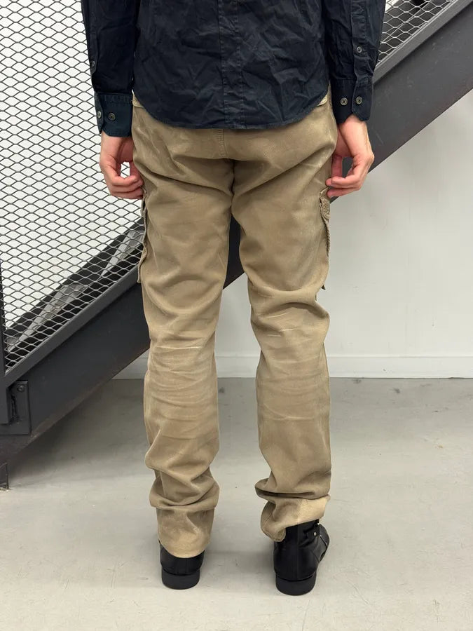 AW2006 Cavalli Beige Cargo Aviator Faded Pants lzEacNW 3