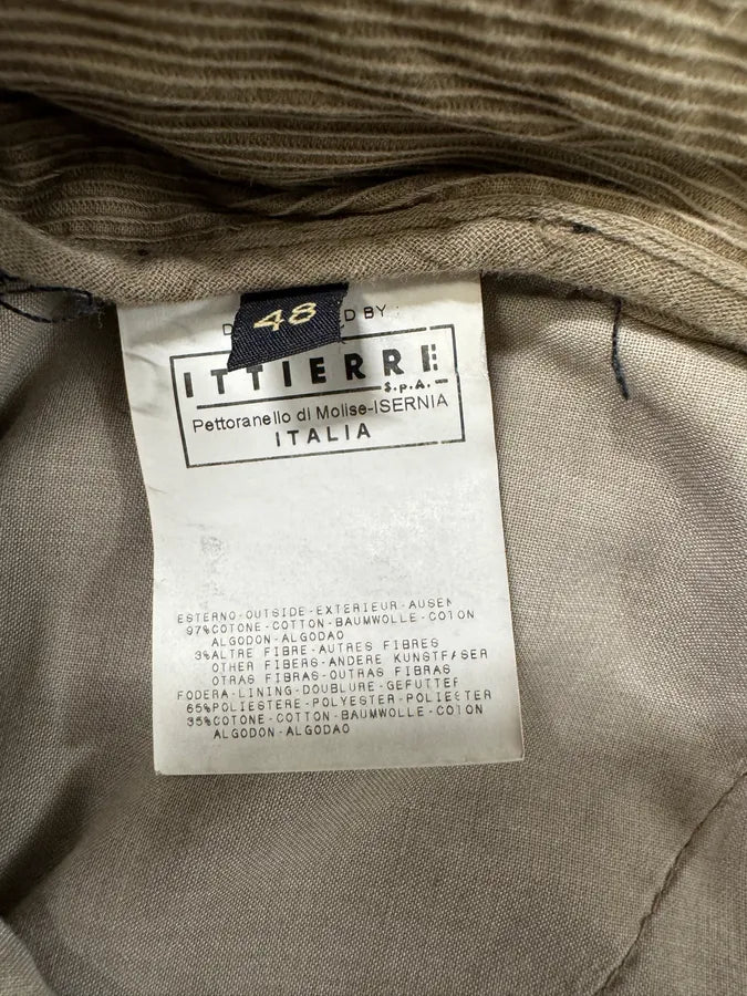 AW2006 Cavalli Cargo Velvet Beige Pants (M) 5