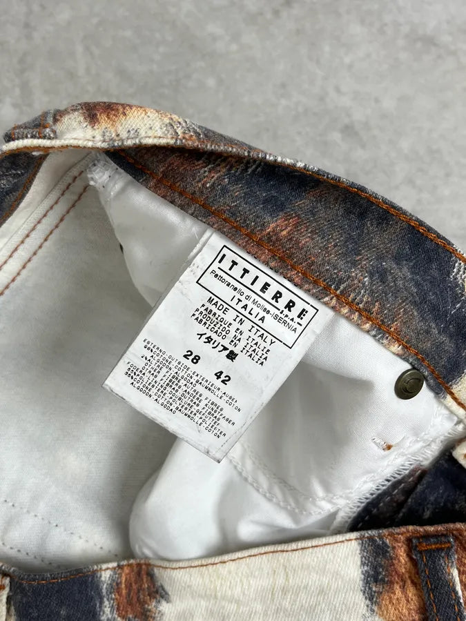 AW2006 Cavalli Cow Print Movement White Pants qdXmIpY 13