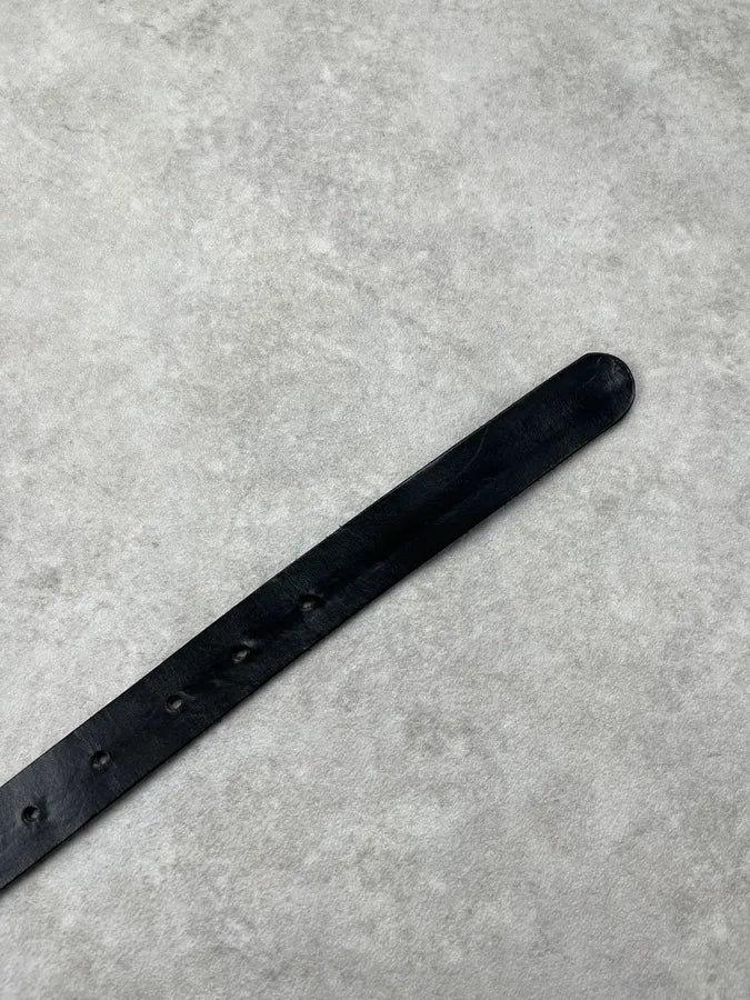 AW2006 Cavalli Gothic Buckle Black Leather Belt alSshKI 7