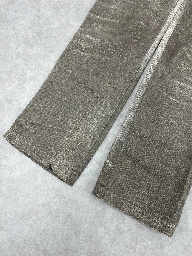 AW2006 Cavalli Grey Overprint Embellished Pants DeCDVkE 8