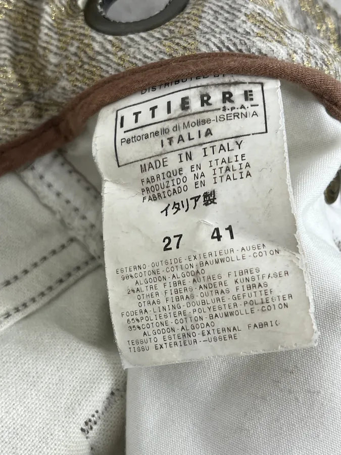 AW2006 Cavalli Grey Overprint Embellished Pants DeCDVkE 11