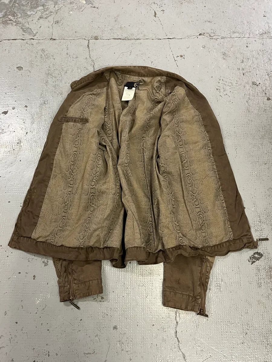 AW2006 Cavalli Military Beige Green Cargo Jacket DawiXnx 7