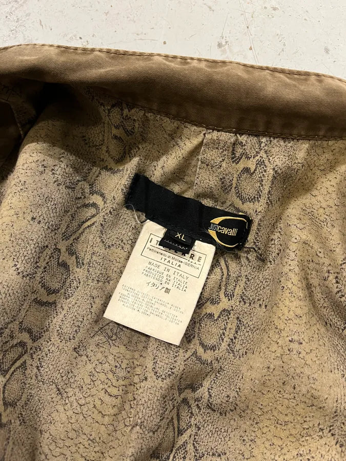 AW2006 Cavalli Military Beige Green Cargo Jacket DawiXnx 8