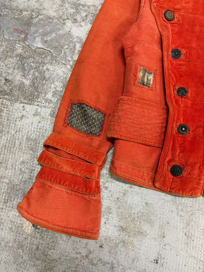 AW2006 Cavalli Orange Buttoned Naval Jacket (M/L) zDIIbir 5