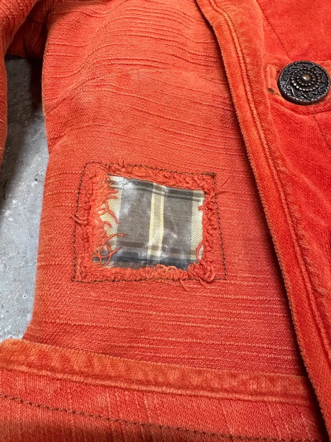 AW2006 Cavalli Orange Buttoned Naval Jacket (M/L) zDIIbir 9