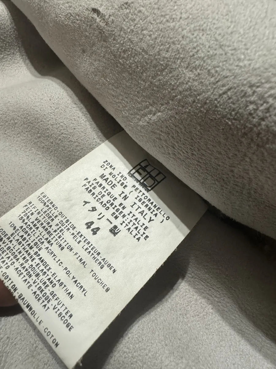 AW2006 Cavalli White Pony Hair Winter Leopard Effect Leather Jacket iUwhXOj 8