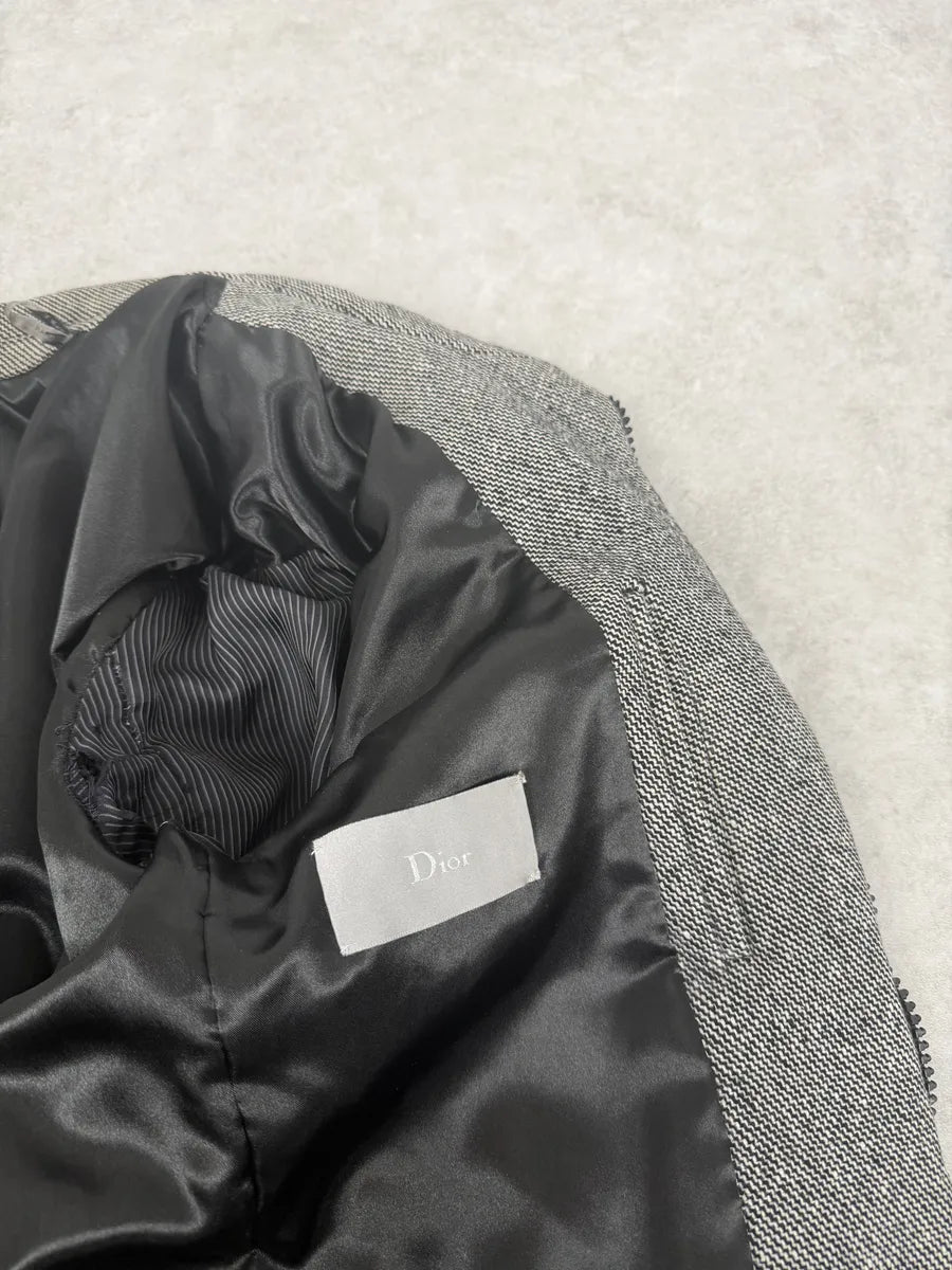AW2006 Dior Grey Wool Jacket by Hedi Slimane SOLBemY 11