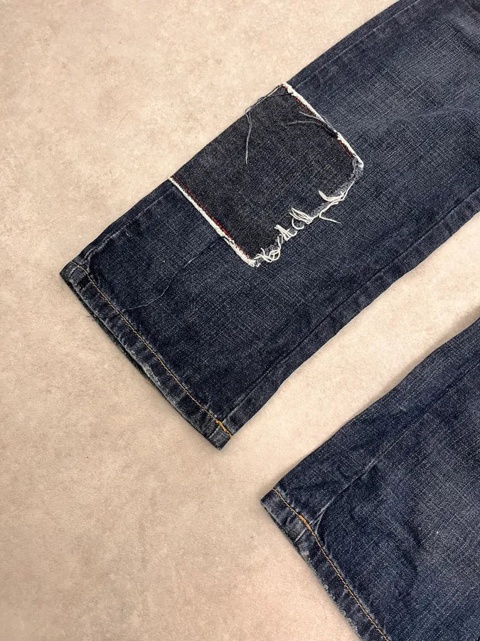 AW2006 Dolce & Gabbana Abstract Blue Rebel Denim Jeans ywhESZe 7