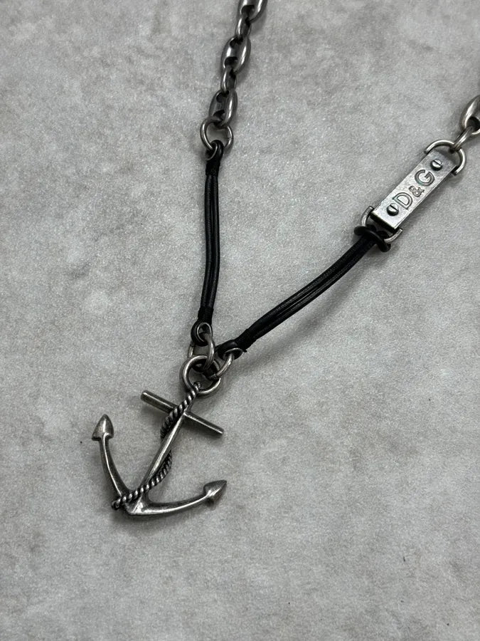 AW2006 Dolce & Gabbana Anchor Chain Naval Necklace jzzEkRl 2