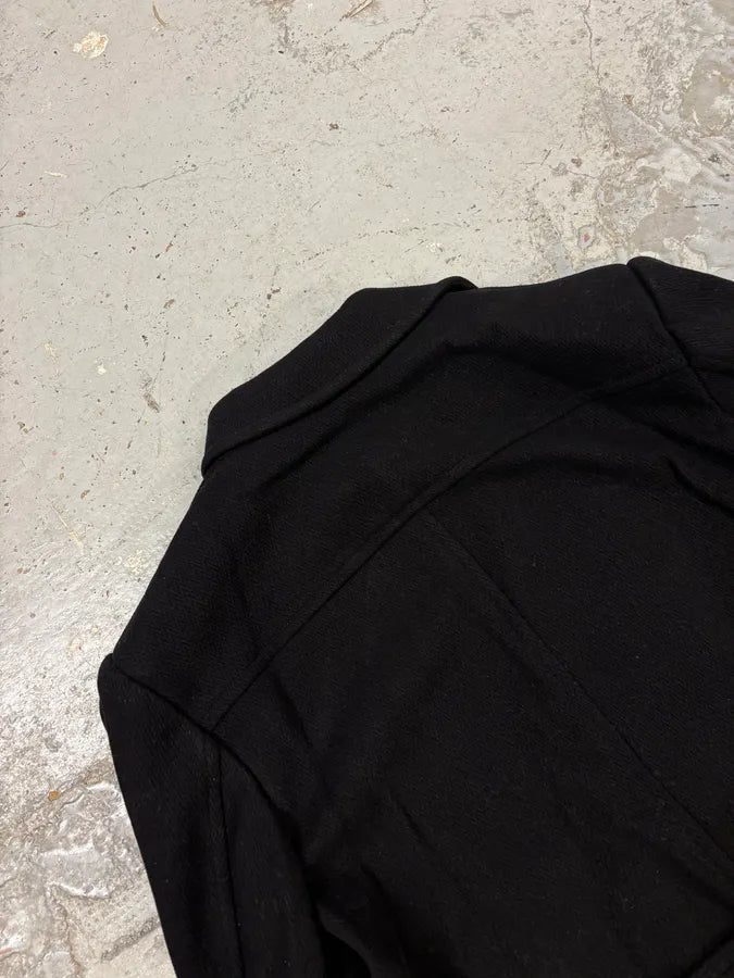 AW2006 Dolce & Gabbana Black Long Classy Trench Coat bYCFLCA 7