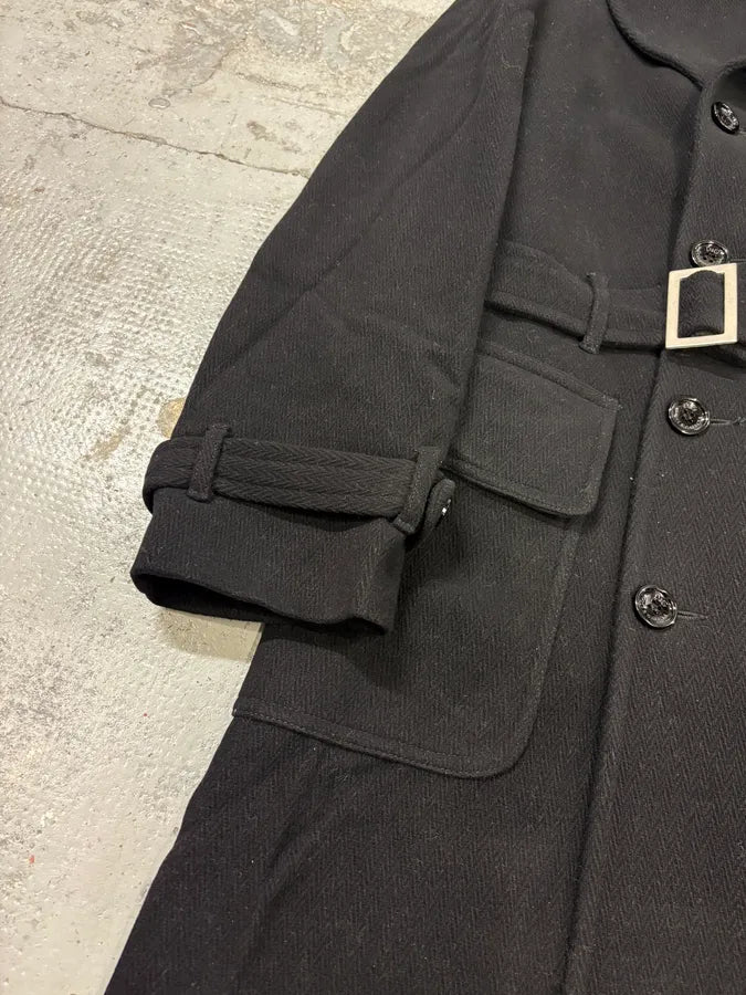AW2006 Dolce & Gabbana Black Long Classy Trench Coat bYCFLCA 8