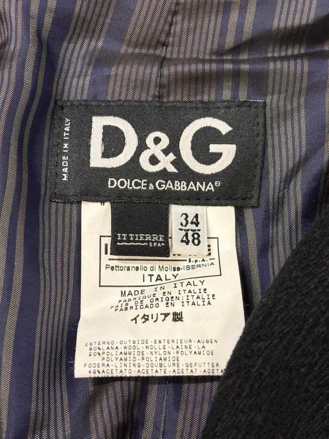 AW2006 Dolce & Gabbana Black Long Classy Trench Coat bYCFLCA 10