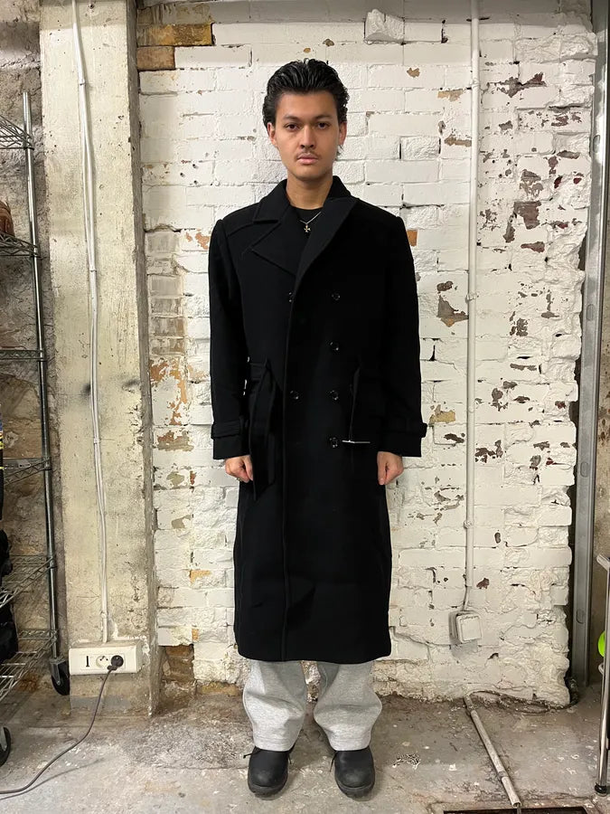 AW2006 Dolce & Gabbana Black Long Classy Trench Coat bYCFLCA 0
