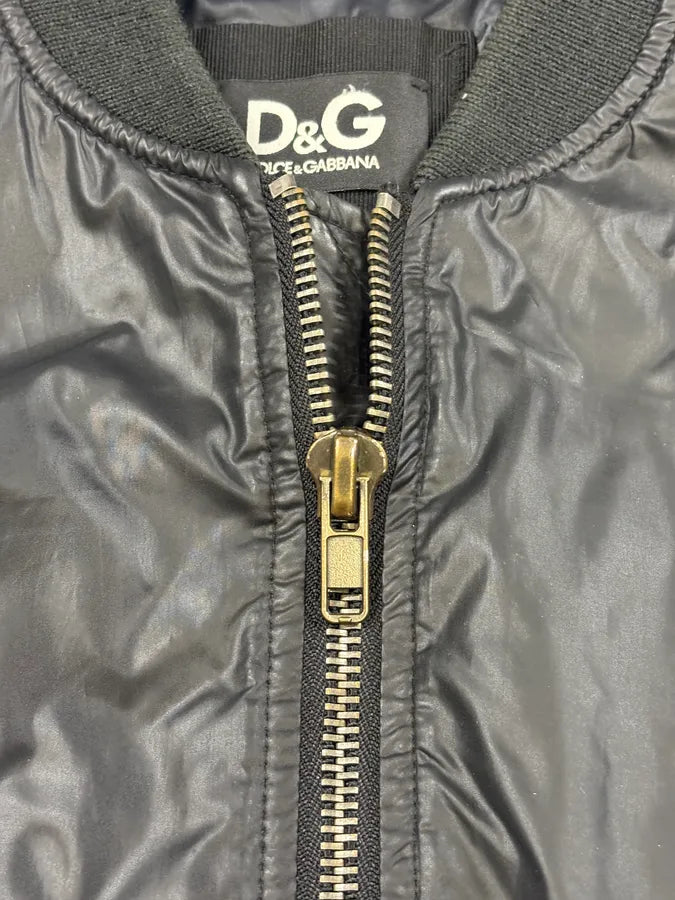 AW2006 Dolce & Gabbana Black Mafia Bomber Jacket VZFkPoi 8