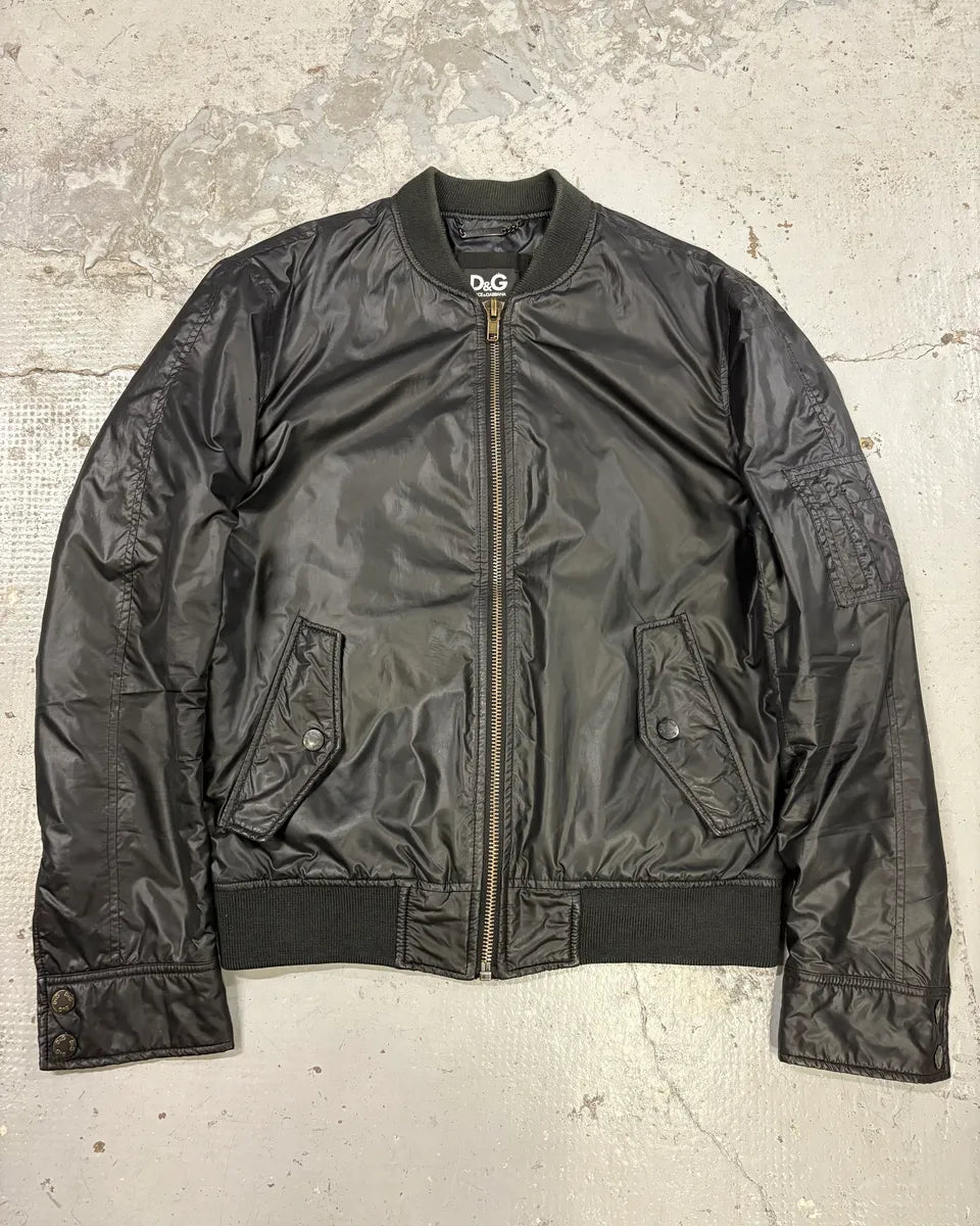 AW2006 Dolce & Gabbana Black Mafia Bomber Jacket VZFkPoi 0
