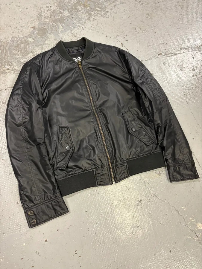 AW2006 Dolce & Gabbana Black Mafia Bomber Jacket VZFkPoi 1