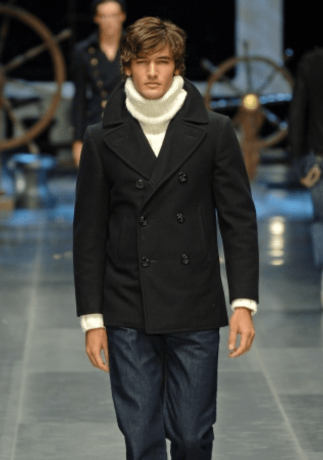 AW2006 Dolce & Gabbana Black Wool Double Breasted Caban bRzRBpm 2