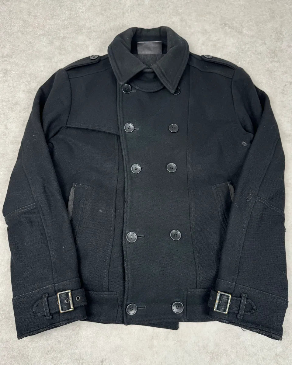 AW2006 Dolce & Gabbana Black Wool Duffle Coat rgjJfsm 0