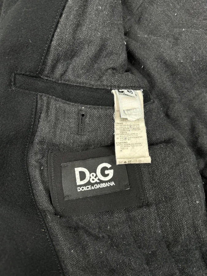 AW2006 Dolce & Gabbana Black Wool Duffle Coat rgjJfsm 11
