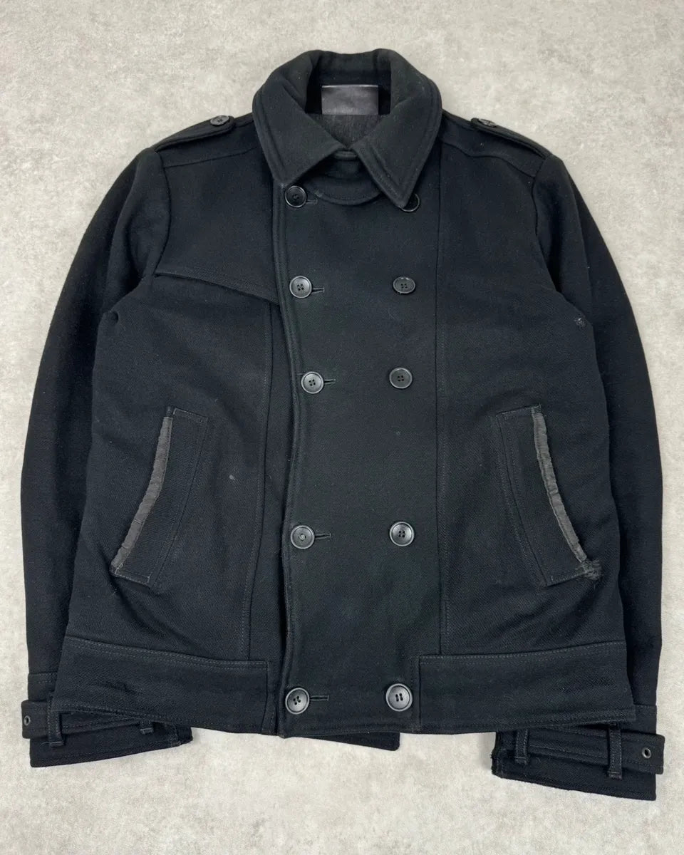 AW2006 Dolce & Gabbana Black Wool Duffle Coat rgjJfsm 3