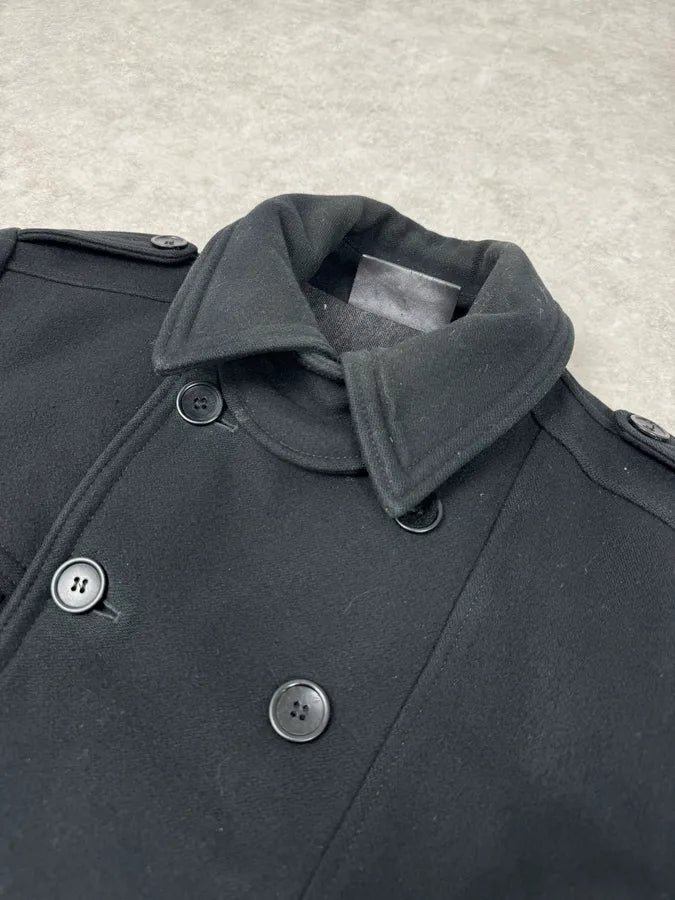 AW2006 Dolce & Gabbana Black Wool Duffle Coat rgjJfsm 4