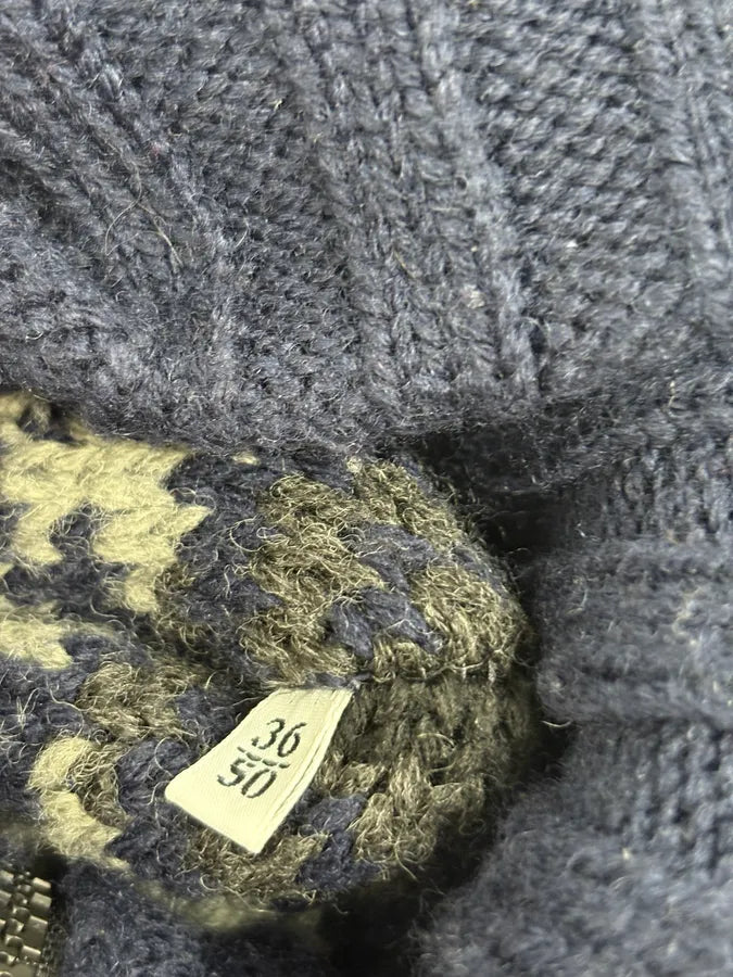 AW2006 Dolce & Gabbana Blue & Pink Buttoned Wool Sweater OHOGazZ 9