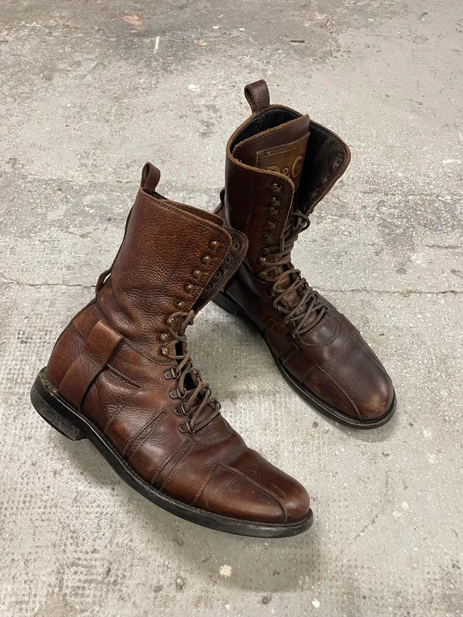 AW2006 Dolce & Gabbana Brown High leather Boots (45eu/us11) 4