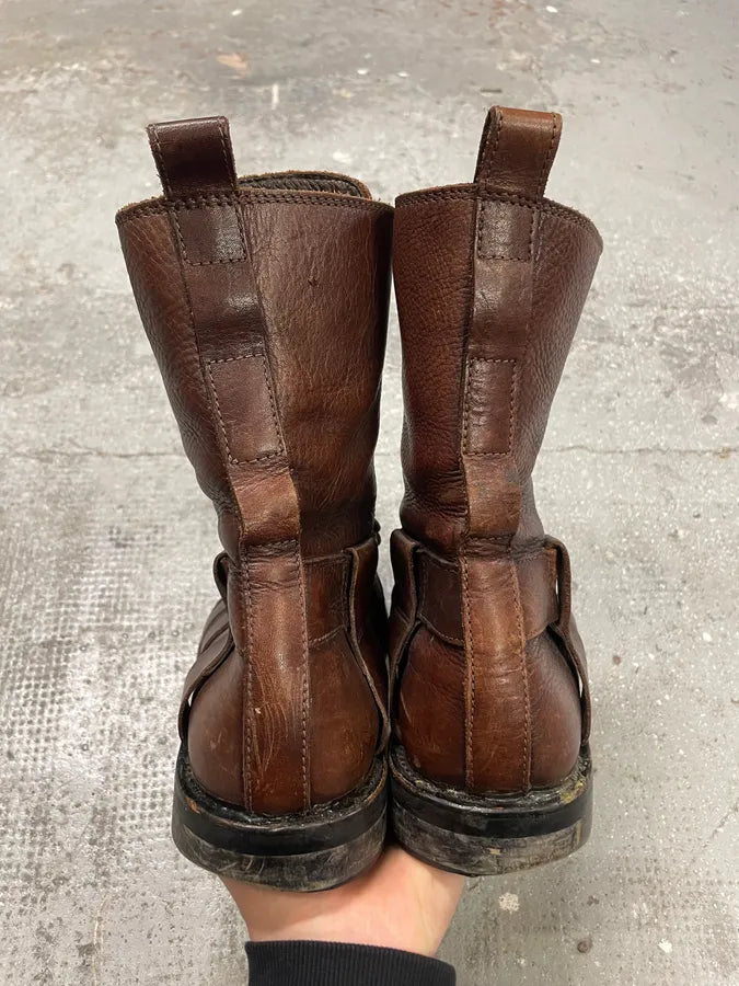 AW2006 Dolce & Gabbana Brown High leather Boots (45eu/us11) 7