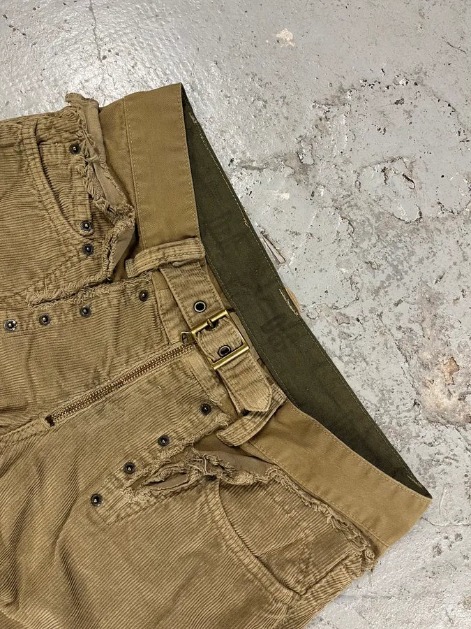 AW2006 Dolce & Gabbana Brown Utility Studded Pants (M) 2