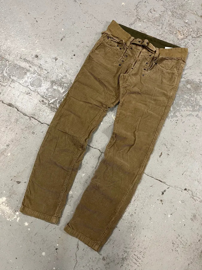 AW2006 Dolce & Gabbana Brown Utility Studded Pants (M) 3