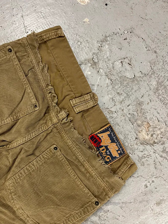 AW2006 Dolce & Gabbana Brown Utility Studded Pants wLMcFzl 5